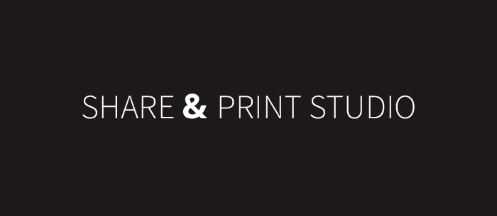 share & print logo